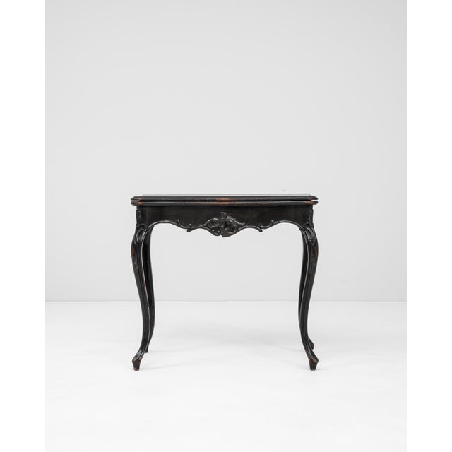 1880s French Wood Black Patinated Side Table For Sale - Image 16 of 18
