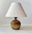 Orange French Orange Pottery Orb Table Lamp in the style of Jean Besnard, 1930s For Sale - Image 8 of 8