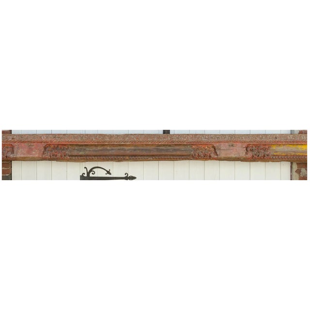 Long 18th Century Gangaur Architectural Carved Beam For Sale - Image 13 of 13