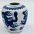 Mid 20th Century Vintage Chinoiserie Blue and White Porcelain Dragon Ginger Jar For Sale - Image 5 of 9