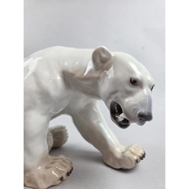 Porcelain Polar Bear from Bing & Grondahl, Denmark, 1940 For Sale - Image 4 of 8