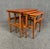Set of Vintage Danish Mid Century Modern Teak Nesting Tables For Sale - Image 4 of 11