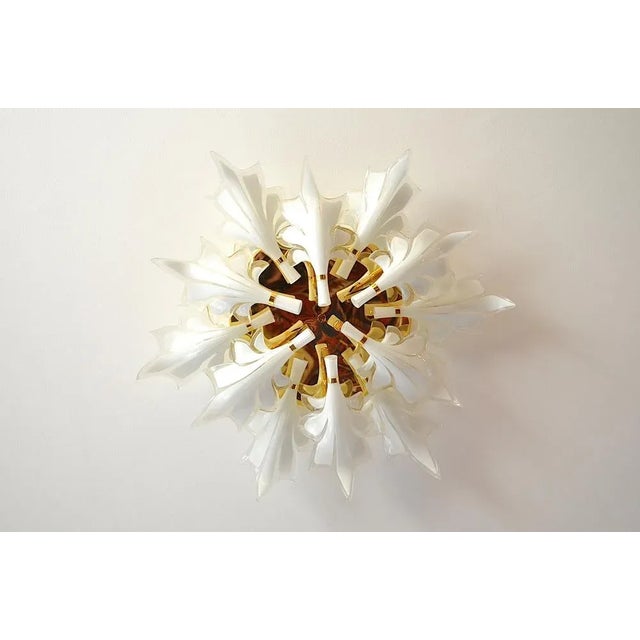 1970s Royal Murano Glass Flush Mount attributed to Franco Luce for Seguso, 1970s For Sale - Image 5 of 12