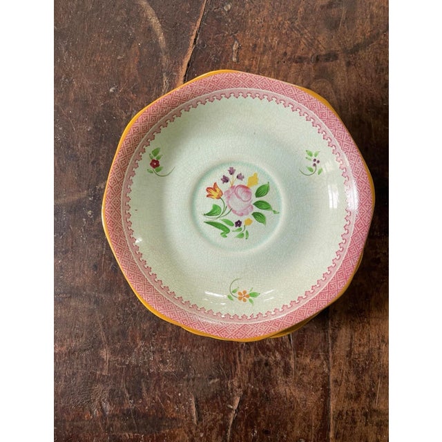 Vintage Calyx Adams 6” Saucers - Set of Seven (7) For Sale In Chicago - Image 6 of 8