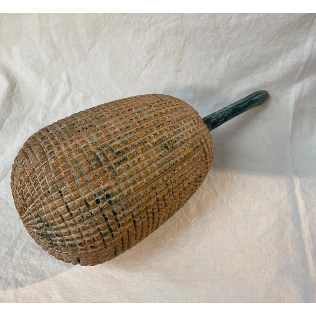 Wood Vintage 1980s Wood Carved Jackfuit/Durian and Round Fruits - 4 Pieces For Sale - Image 7 of 10