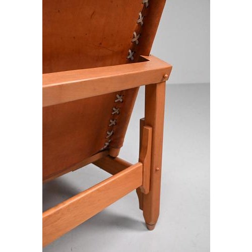 Brown Low Chair by Werner Biermann for Arte Sano Colombia For Sale - Image 8 of 15