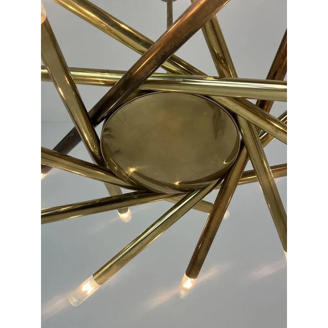 Sputnik Brass Pendant from Stilnovo, 1960s For Sale - Image 10 of 18