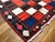 1930s Multicolor Checks Tribal Antique Persian Gabbeh Rug 7'8" X 10' Handknotted Wool Carpet For Sale - Image 4 of 5