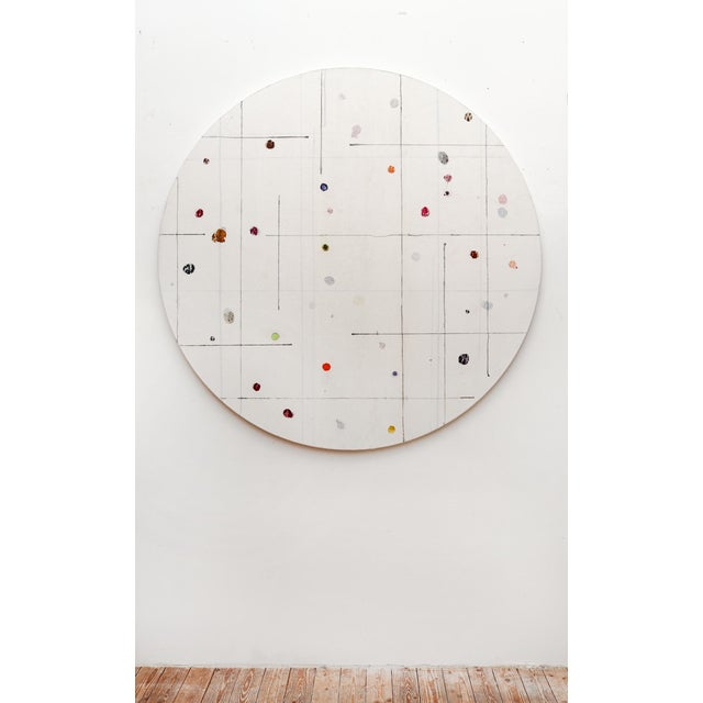 Abstract Harald Kröner "Tondo 10", Painting For Sale - Image 3 of 7