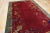 1920s 1920s Raspberry Red Floral Antique Chinese Art Deco Carpet 6' X 8'8'' Knotted Wool Rug For Sale - Image 5 of 13