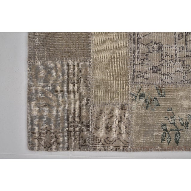 Grey Vintage Area Rug For Sale - Image 9 of 10