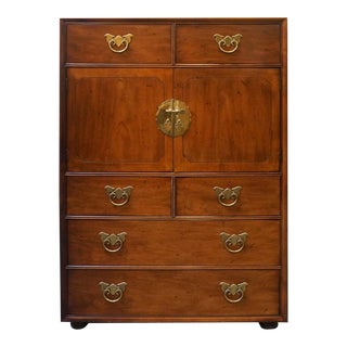Mid 20th Century Vintage Henredon Chinoiserie Tall Dresser For Sale