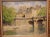 Le Pont Neuf Painting in Giltwood Frame by Ansaloni, Dated 1944 For Sale In Dallas - Image 6 of 13