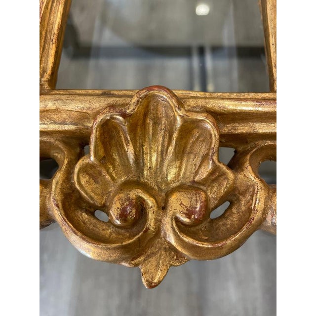 Gold Baroque Gold Leaf-Gilded Carved Wood Frame, 1750 For Sale - Image 8 of 14