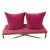 Susan Lund Chastain Magenta/Berry Throw Pillows, Pair For Sale