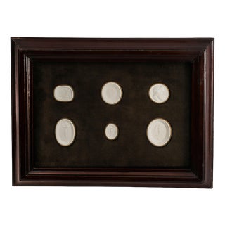 Antique Framed Collection of Grand Tour Classical Intaglios, 1800s For Sale