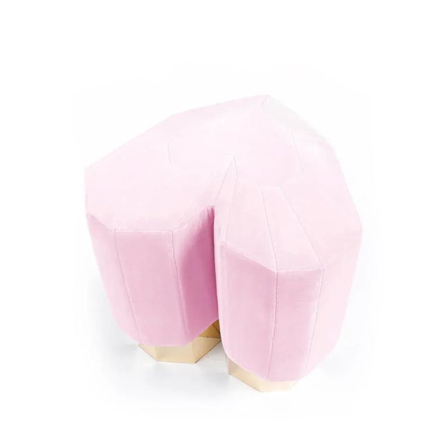 Light Pink Queen Heart Stool by Royal Stranger For Sale - Image 9 of 10