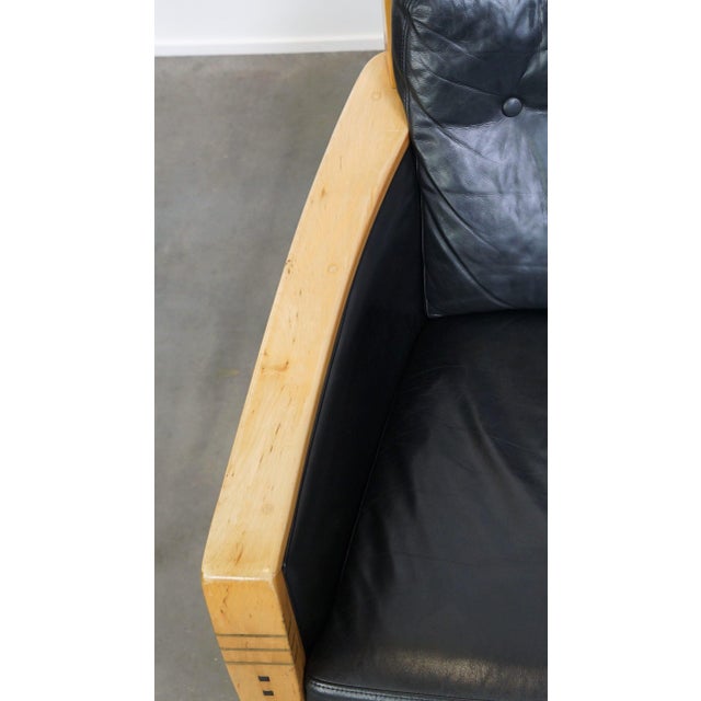 Chairs in Black Leather and Wood from Schuitema, Set of 2 For Sale - Image 6 of 15