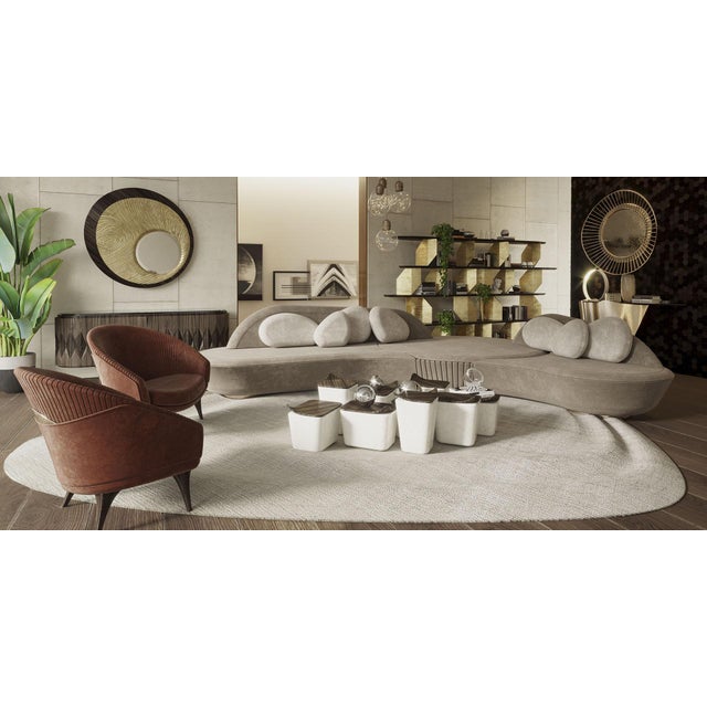 Contemporary Naruto 350 Rug by Alma De Luce For Sale - Image 3 of 4