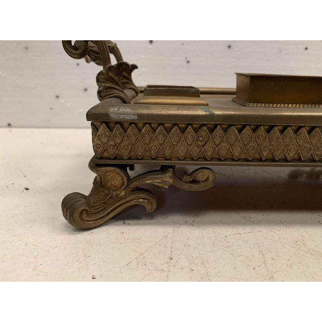 Napoleon III Style Bronze Inkwell, 20th Century For Sale - Image 6 of 8