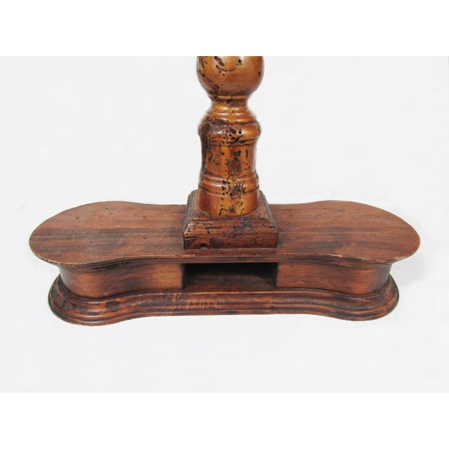 1970s A Sculptural Brass Balance Scale on a Warm Wood Base—instant Library-Worthy Drama. For Sale - Image 5 of 10