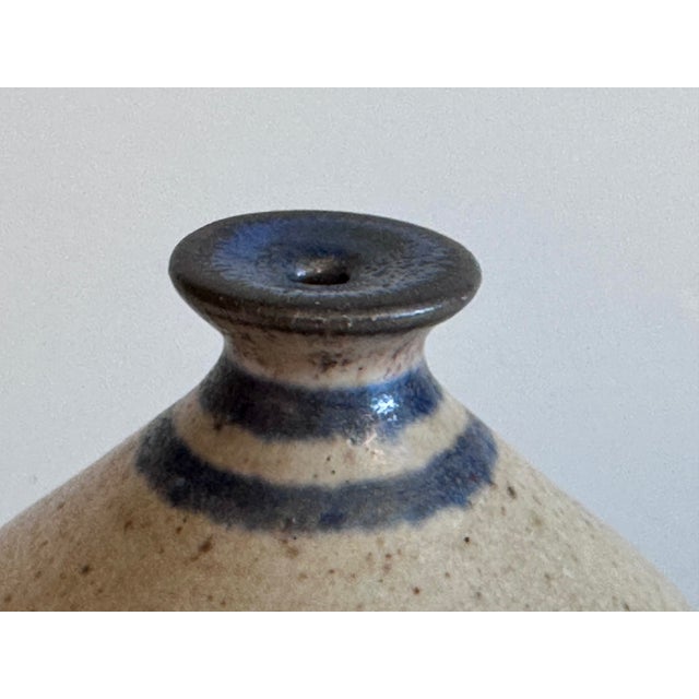 Studio Ceramic Oil Lamp from Bjergard, Denmark, 1970s For Sale - Image 4 of 11