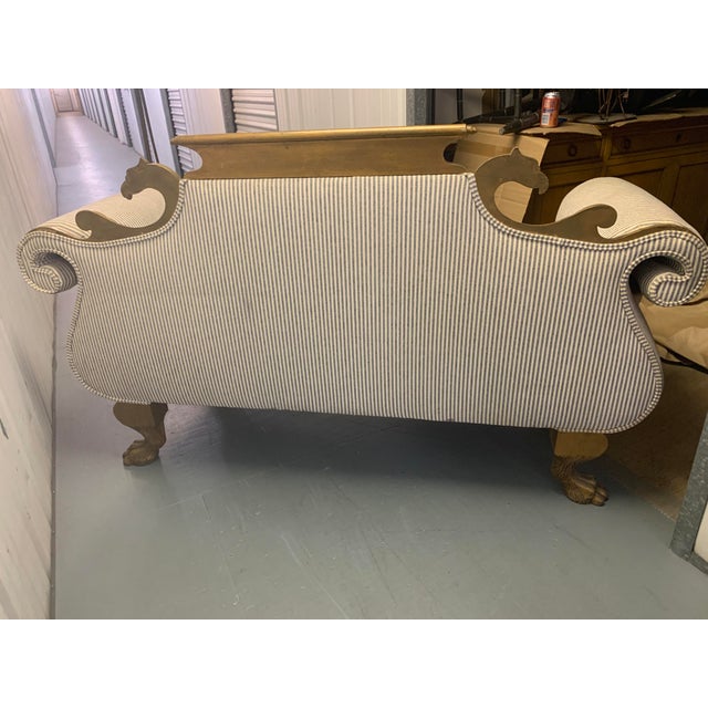 American Liberace Estate American Classical Style Carved Giltwood Settee Loveseat For Sale - Image 3 of 12