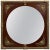 Wood Classical Bronze Wood Mirror For Sale - Image 7 of 7