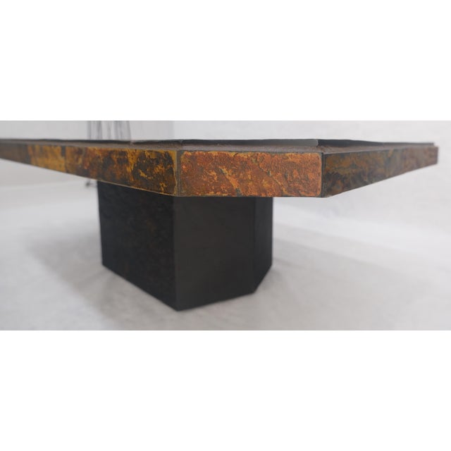 Lava Tile 32x48 Compact Studio Made Mid Century Modern Coffee Table MINT For Sale - Image 9 of 12