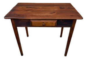 Vintage Early American Primitive Shaker Style Rustic Farmhouse Work Table