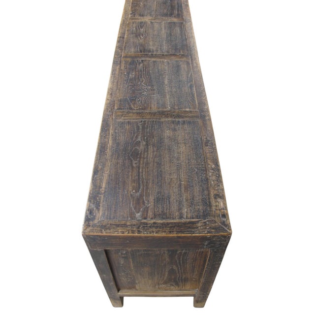 Wood Vintage Reclaimed Wood Sideboard Cabinet 25 For Sale - Image 7 of 9