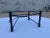1980s 1980s Mid-Century Modern Square Wrought Iron Base Beveled Glass Top Coffee Table For Sale - Image 5 of 13