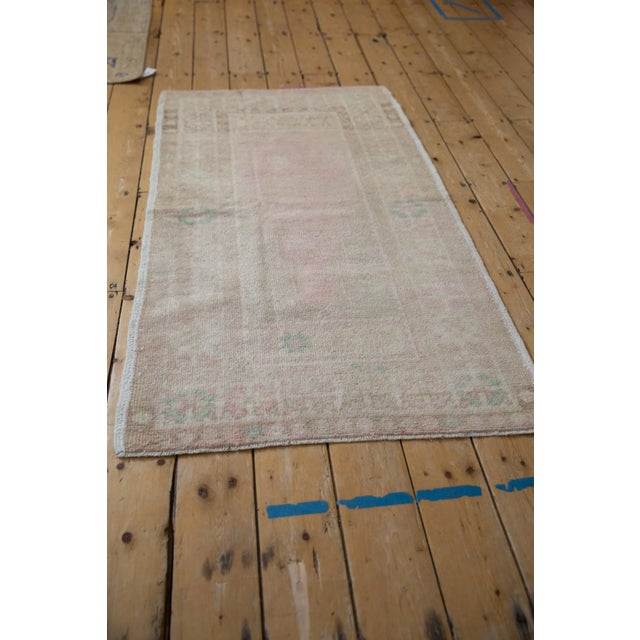 Pink Vintage Distressed Oushak Rug - 2'10" X 5'2" For Sale - Image 8 of 10