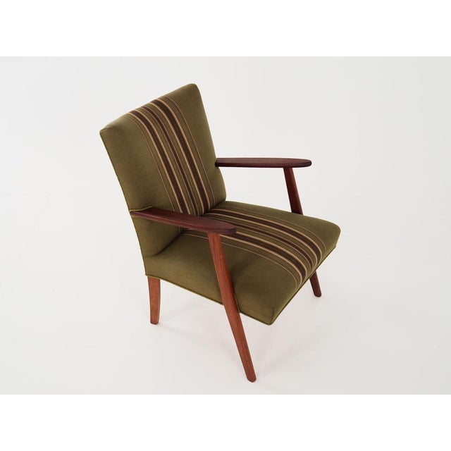 Green Teak Armchair, Denmark, 1960s For Sale - Image 8 of 18