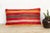 Rahi Striped Gujarati Mashru Lumbar Pillow For Sale In Los Angeles - Image 6 of 6