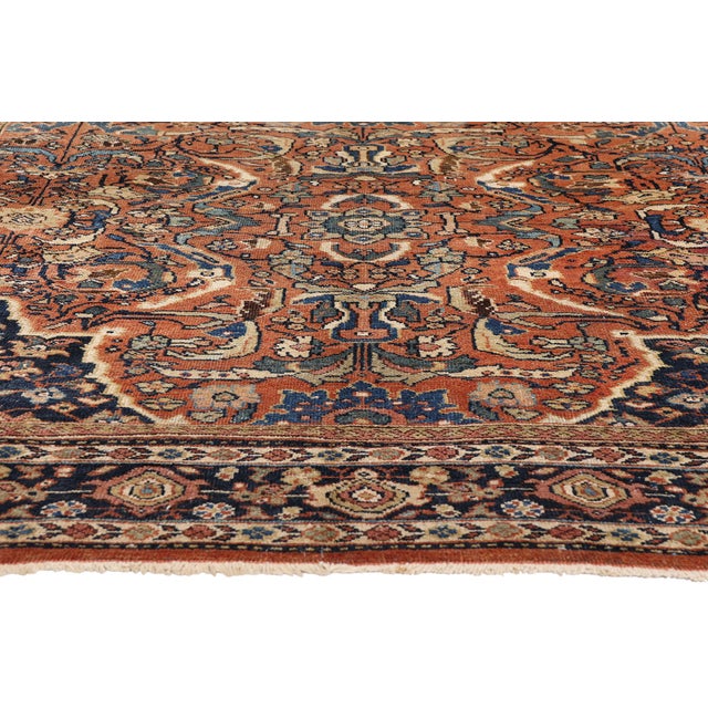 Late 19th Century Persian Mahal Rug, 07'00 X 10'05 For Sale - Image 4 of 10