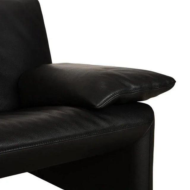 Linea 2-Seater Sofa in Black Leather from Jori For Sale - Image 5 of 14