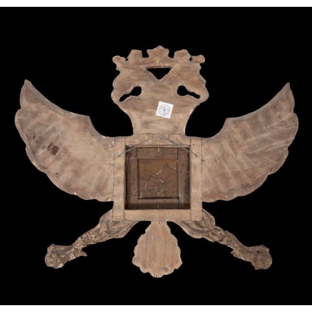 Late 18th Century Spanish Colonial Giltwood Heraldic Mirror Frame With Portrait, Late 18th/Early 19th Century For Sale - Image 5 of 7