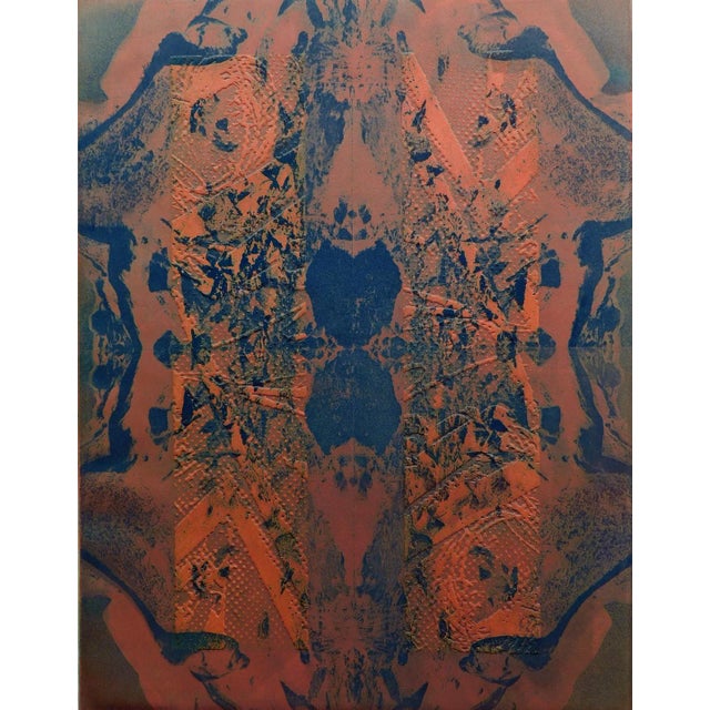 Untitled abstract art print by Ted Thomas Limited Edition Etching Hand signed by the artist Paper Size: 30" x 23" Image...