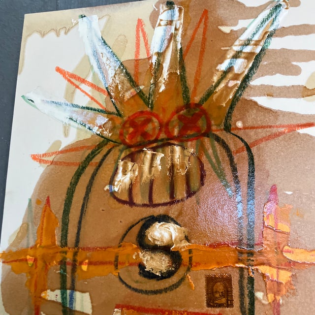 1980’s original Wayne Cunningham abstract painting/ drawing. Measures 11.5x16.5. Check out my shop Robins Egg Gallery for...