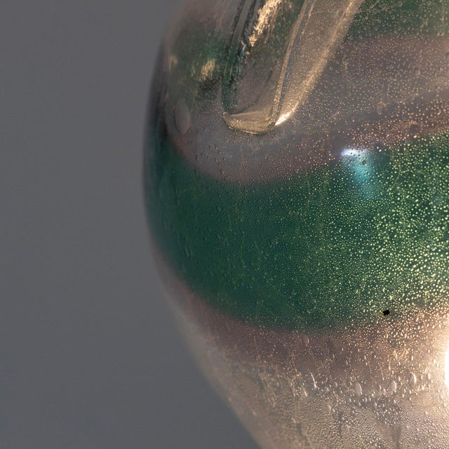 Glass Floor Lamp with Marble Base and Murano Glass, 1950s For Sale - Image 7 of 12