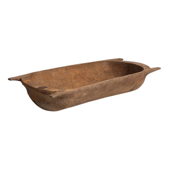 Antique Wabi-Sabi Wooden Bowl For Sale