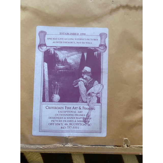 Vintage Framed Manet Aquarelle Letter Prints, Set of 9 For Sale - Image 11 of 12