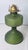 Glass Vintage Green Pebble Glass Kerosene Oil Lamp With P&a Eagle Burner For Sale - Image 7 of 12