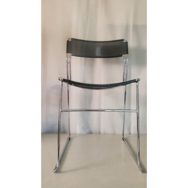 Arrben Attributed Arrben Italy "Sultana" Metal Mesh Dining Chair/ C. 1980 For Sale - Image 4 of 8