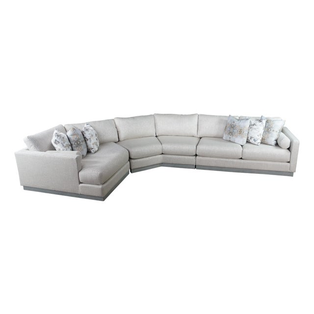 Langdon Plus Sectional II by Lazar Industries Modern Modular Sectional Sofa 159" For Sale
