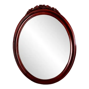 Large Mid-Century Kindel Oxford, Mahogany, Oval Pier/Console Mirror