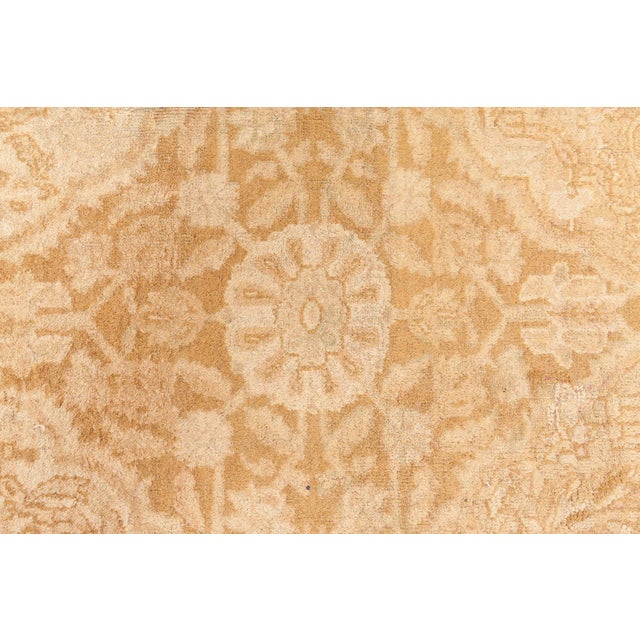 Textile Fine Antique Indian Amritsar Handmade Wool Rug For Sale - Image 7 of 12