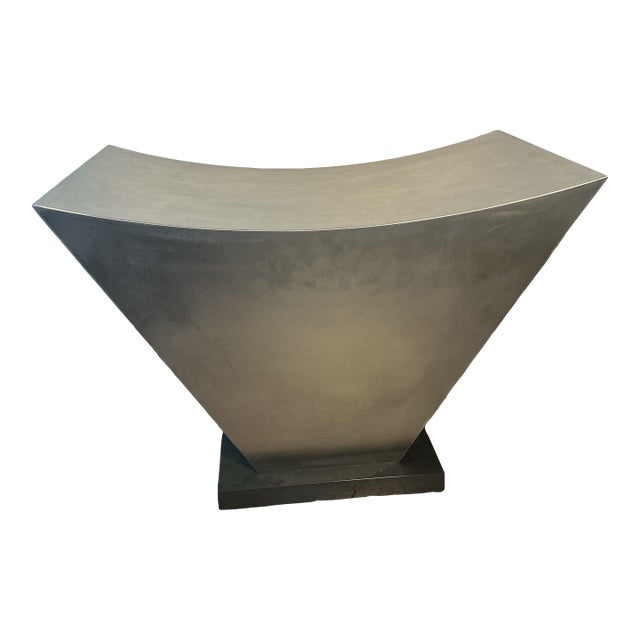 Late 20th Century Custom Stainless Steel Table For Sale