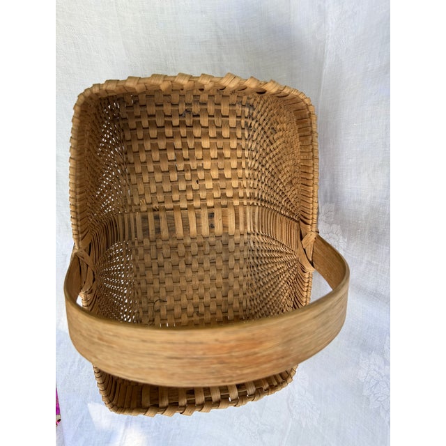 Wood Large Mildred Youngblood Signed Basket For Sale - Image 7 of 7